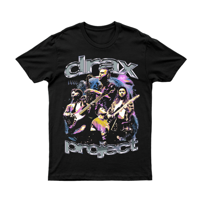 Upside Album Black Tshirt by Drax Project