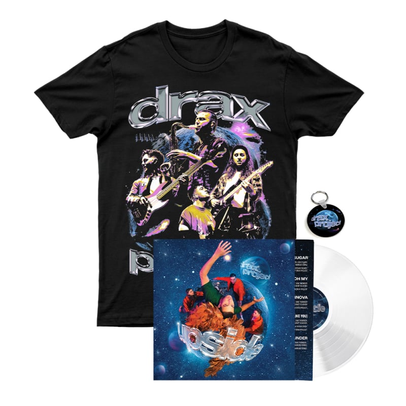 Limited Edition Clear Vinyl + Black Tshirt + Keyring by Drax Project