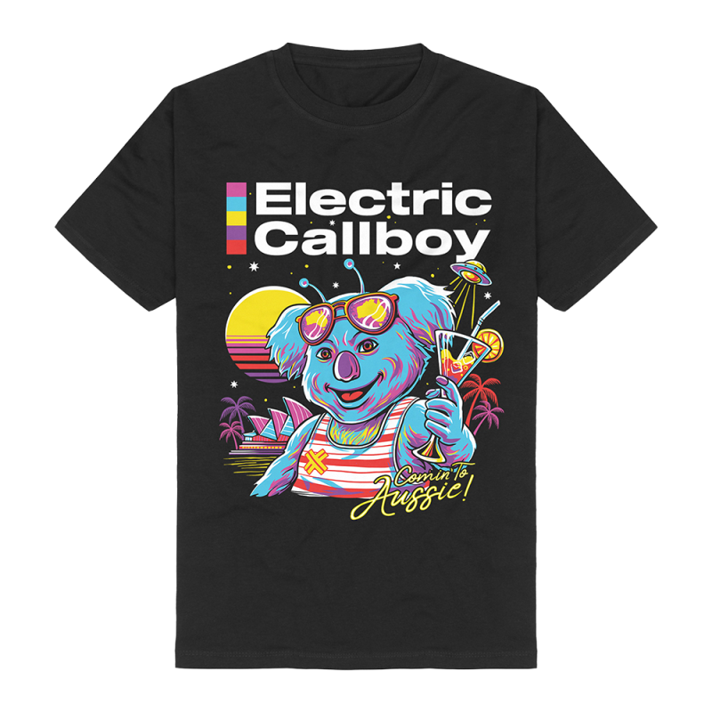 Koala Cocktail Black Tshirt by Electric Callboy
