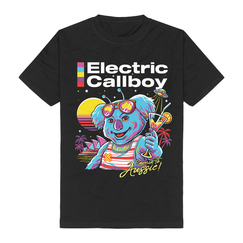 Koala Cocktail Black Tshirt by Electric Callboy