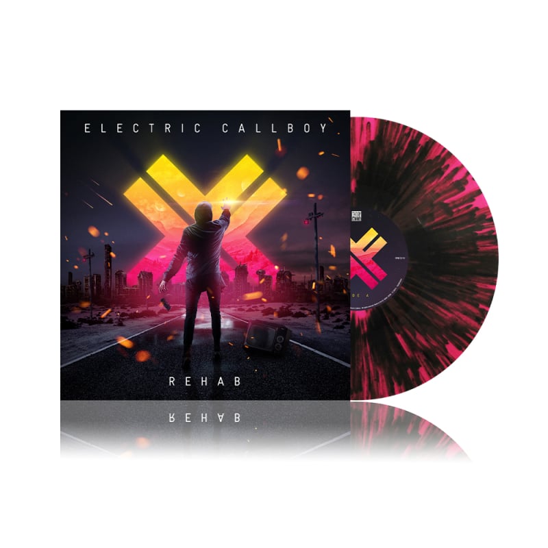 REHAB (RE-ISSUE 2023) - Limited Edition Neon Pink-Black Splattered LP by Electric Callboy