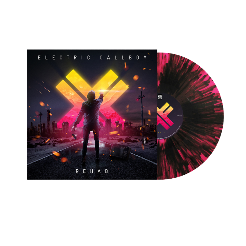 REHAB (RE-ISSUE 2023) - Limited Edition Neon Pink-Black Splattered LP by Electric Callboy