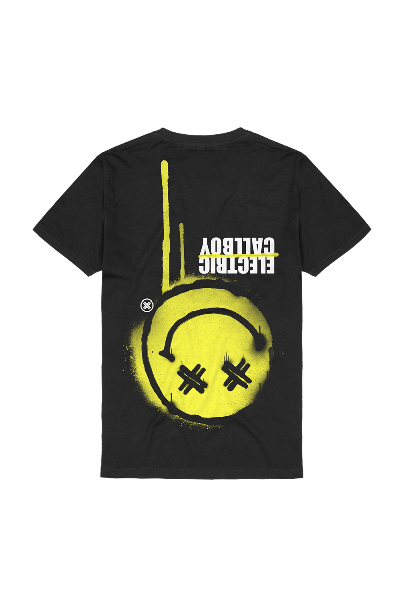 Electric Callboy Spray Smile Down Under Tshirt Black by Electric Callboy