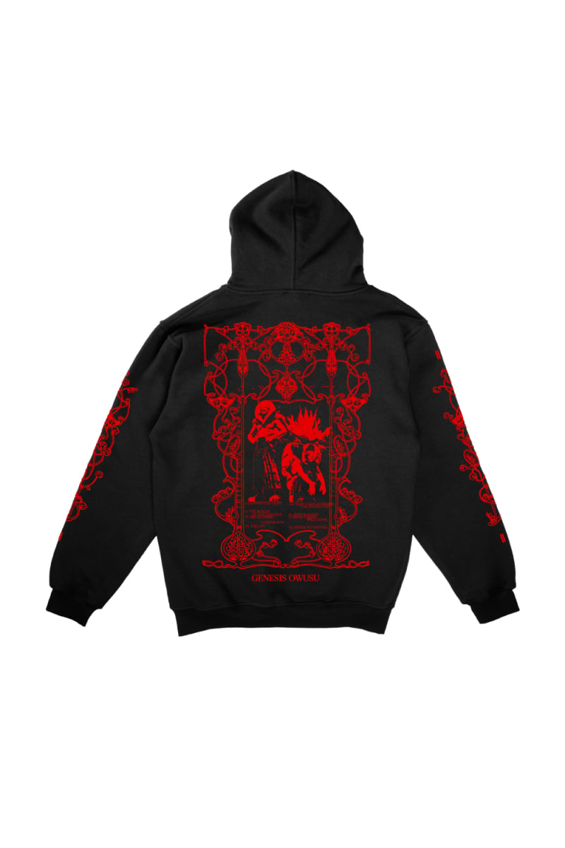 STRUGGLER Black Hoody by Genesis Owusu