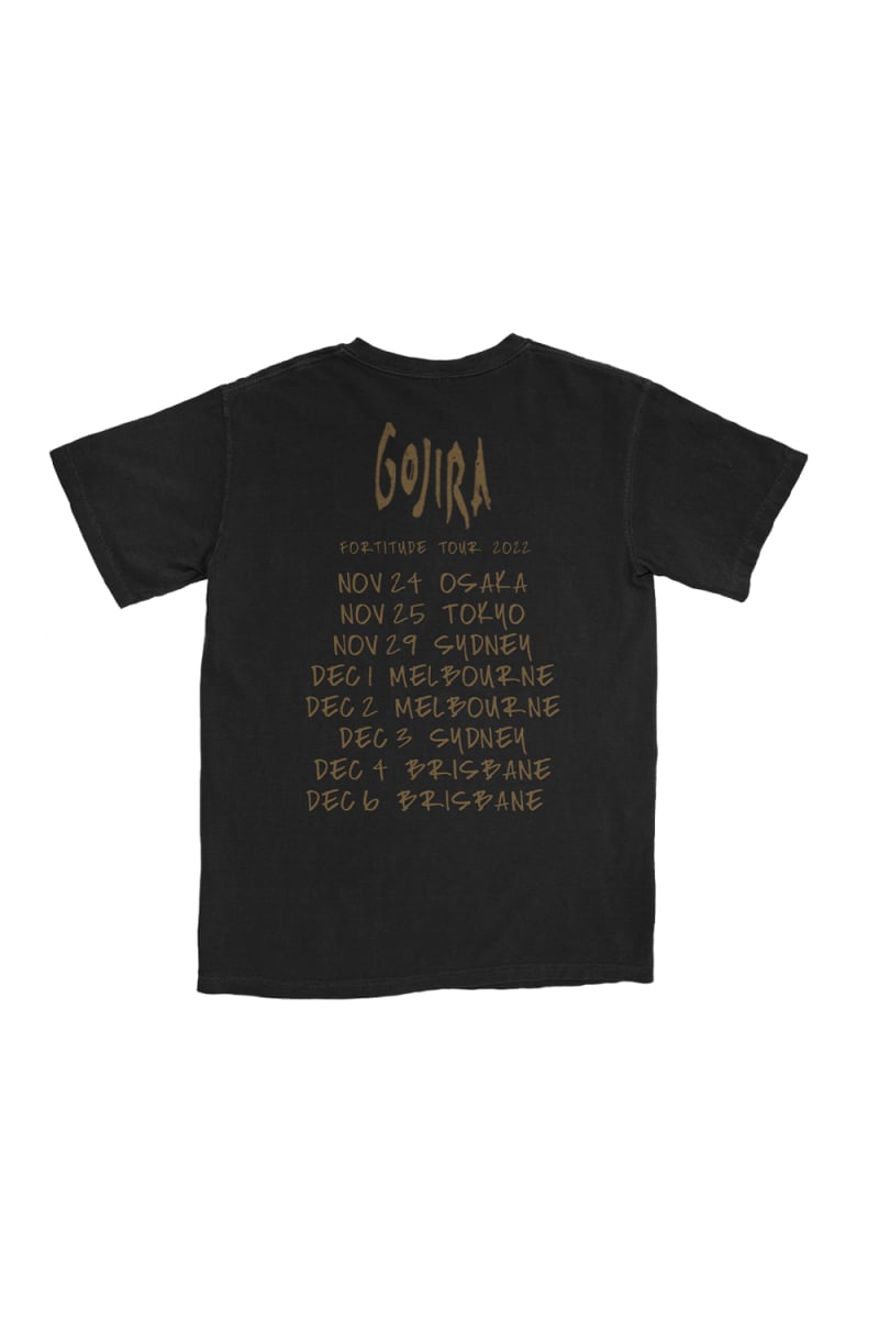 KNIGHT NIGHT TOUR BLACK TSHIRT by Gojira