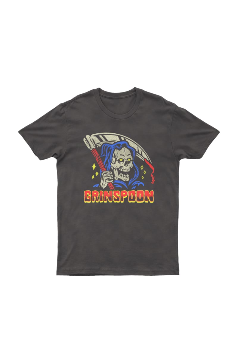 Reaper Black Distressed Tshirt by Grinspoon