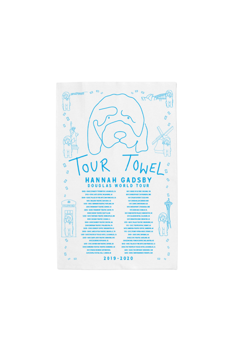 Douglas Tour Tea Towel by Hannah Gadsby