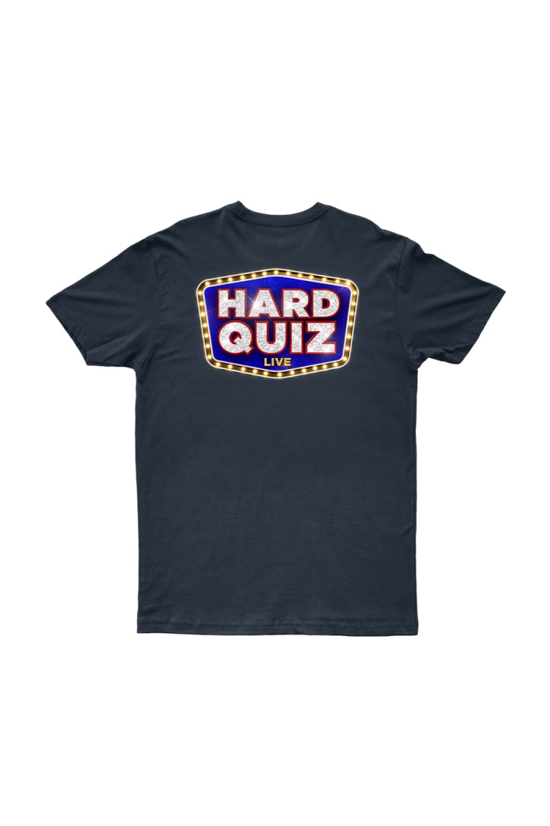 HARD Front Navy Tshirt by Hard Quiz