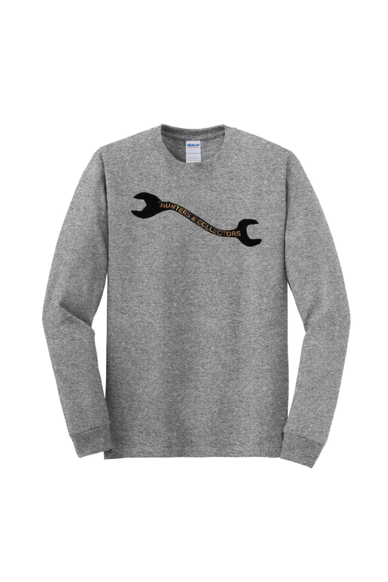 Wrench Grey Longsleeve Tshirt by Hunters & Collectors