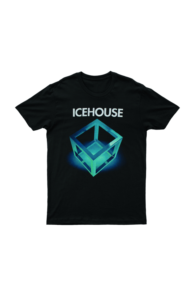 Platinum Tour Black Tshirt (Cube) With dates by Icehouse