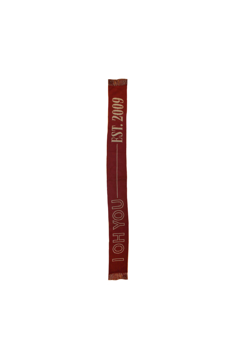 I OH YOU / GOOD THINGS TAKE TIME SCARF (BURGUNDY) by I Oh You