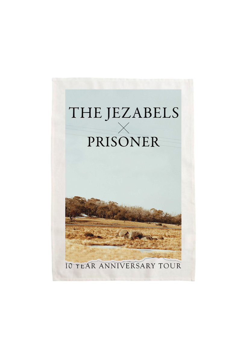 Prisoner White Tea Towel by The Jezabels