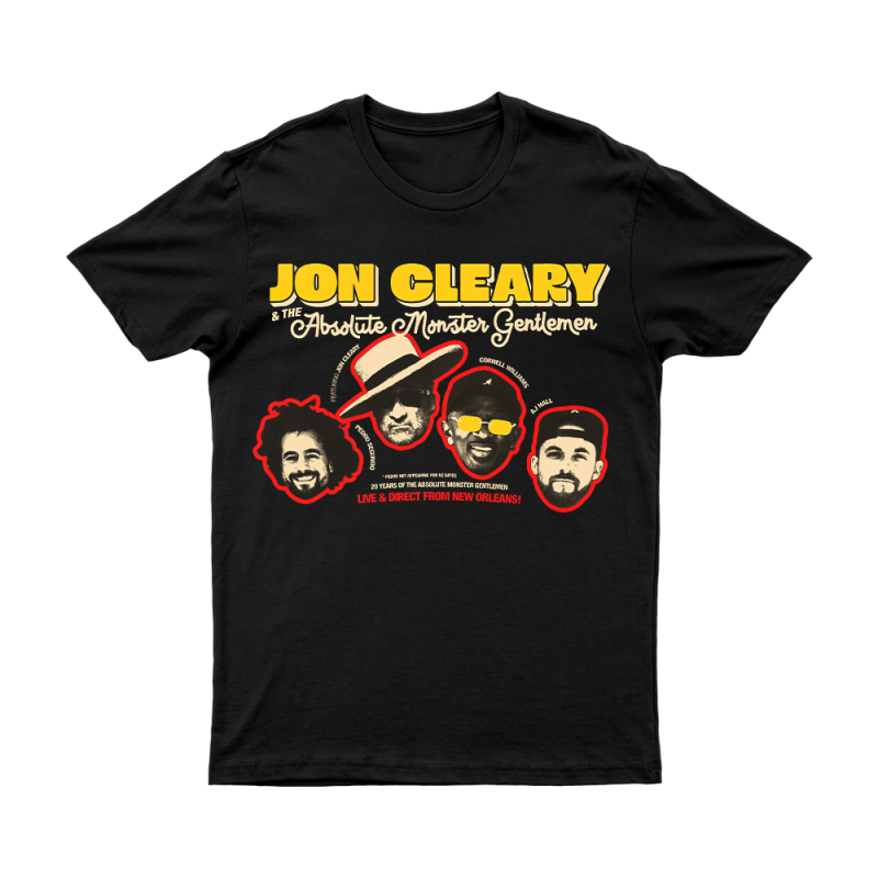 Absolute Gentleman Anniversary Tour Black Tshirt by Jon Cleary