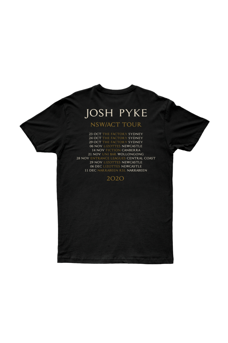 Rabbit Tour Black Tshirt by Josh Pyke