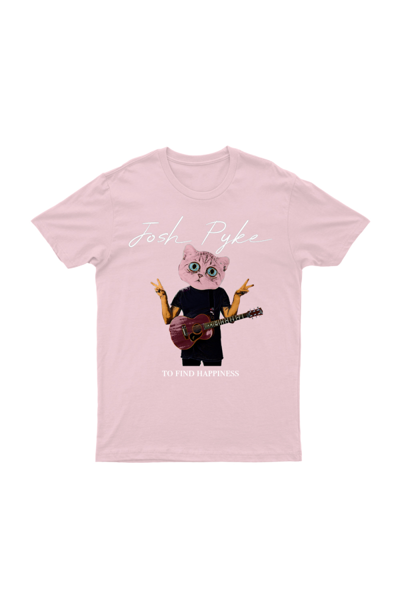 TO FIND HAPPINESS PINK TSHIRT by Josh Pyke