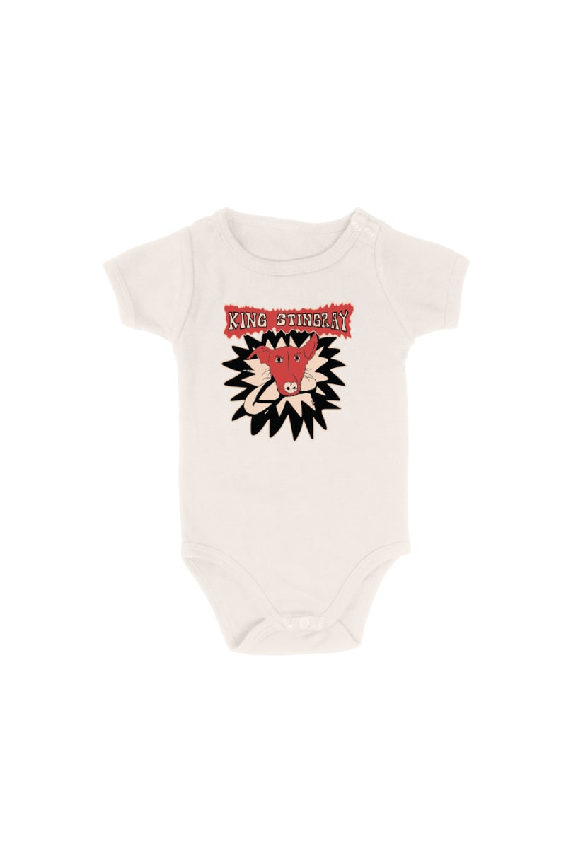 Dog With Thong Natural Infant Romper by King Stingray