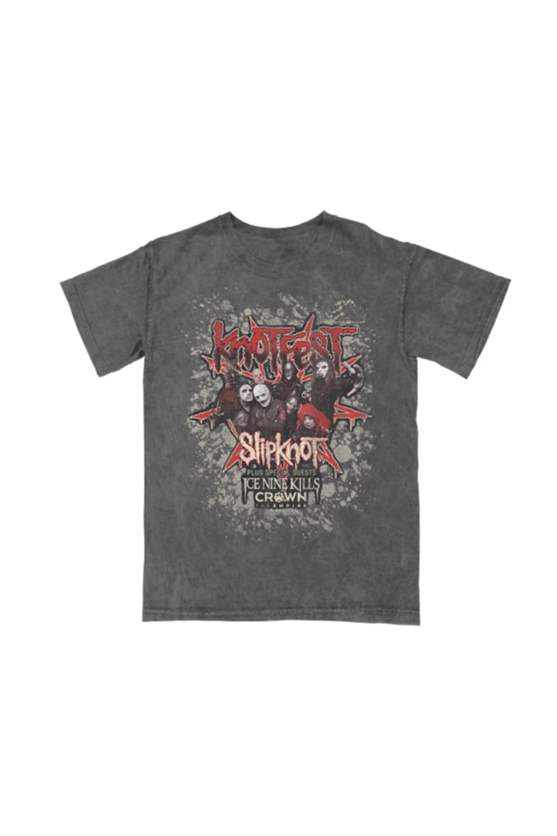 Knotfest Leg 3 ADMAT Tour Mineral Wash T-Shirt by Knotfest