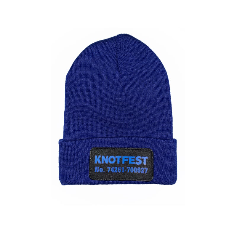 Blue beanie by Knotfest