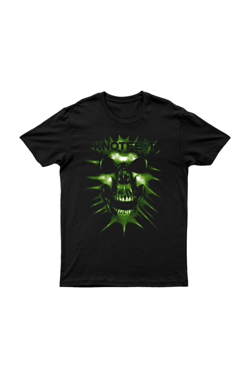 Knotfest Finland Green Skull T-Shirt by Knotfest