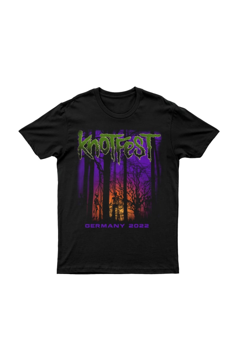 Knotfest Germany Skeletons In The Forest T-Shirt by Knotfest