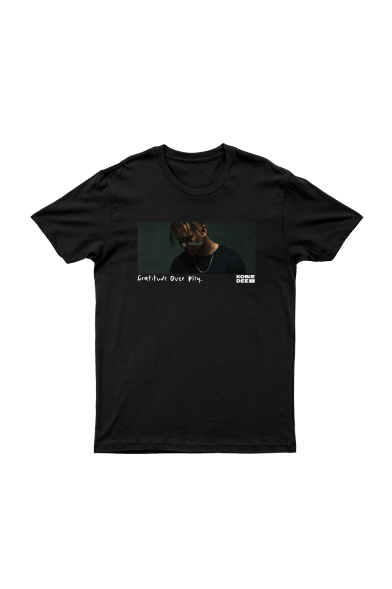 Kobie Dee - Gratitude Over Pity Black Tshirt by Bad Apples Music