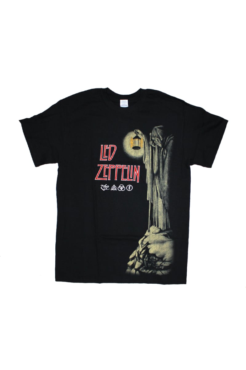 Hermit Black Tshirt by Led Zeppelin