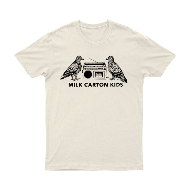 Boombox Bird Natural Tshirt by Milk Carton Kids