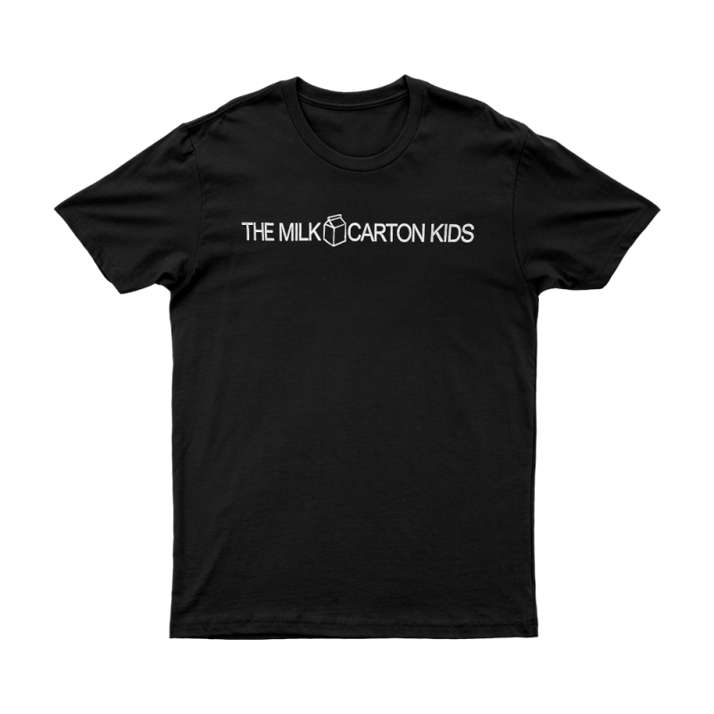 Line Logo Black Tshirt by Milk Carton Kids