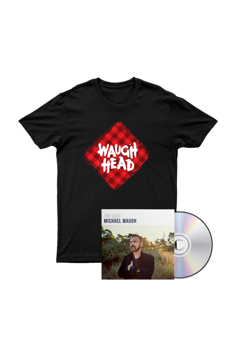 Bundle 1 - The Cast CD, Waugh Head Tshirt by Michael Waugh