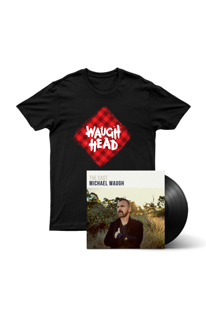 Bundle 4 - The Cast (LP) Vinyl, Waugh Head Tshirt by Michael Waugh