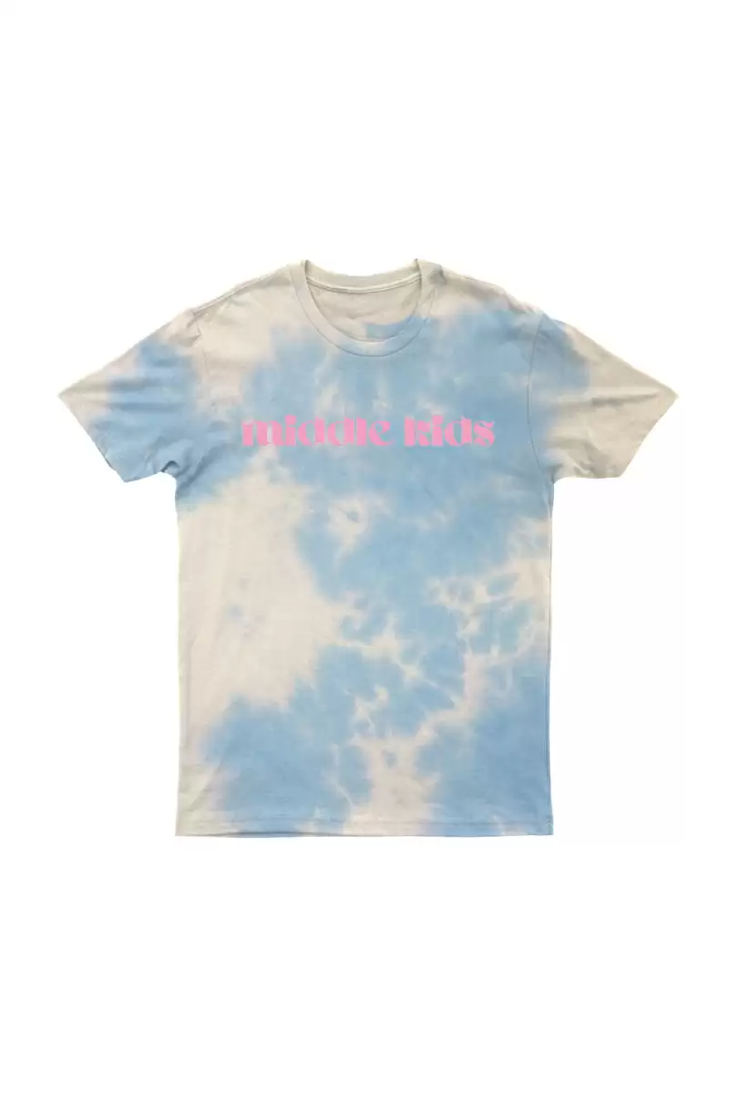 PINK LOGO - TIE DYE T SHIRT by Middle Kids