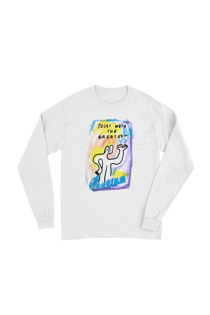 Multi Character Longsleeve White Tee by Middle Kids