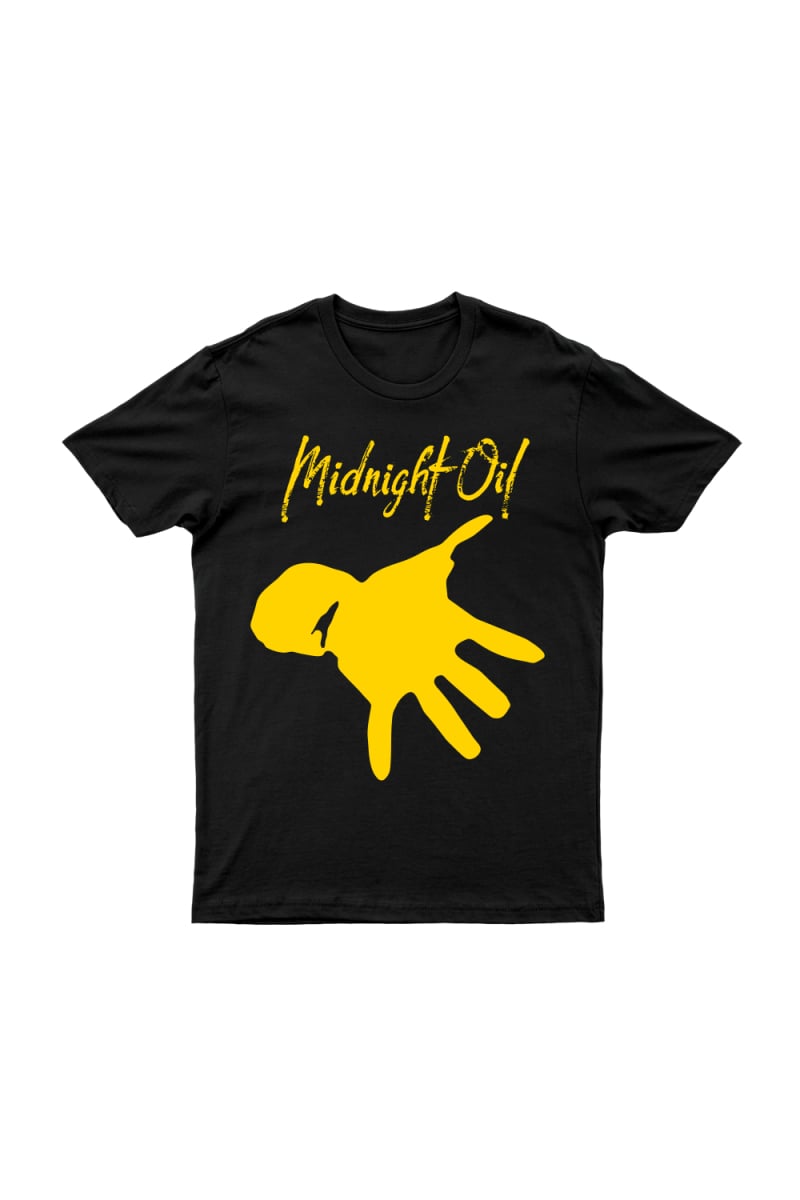 Hand Black Tshirt by Midnight Oil