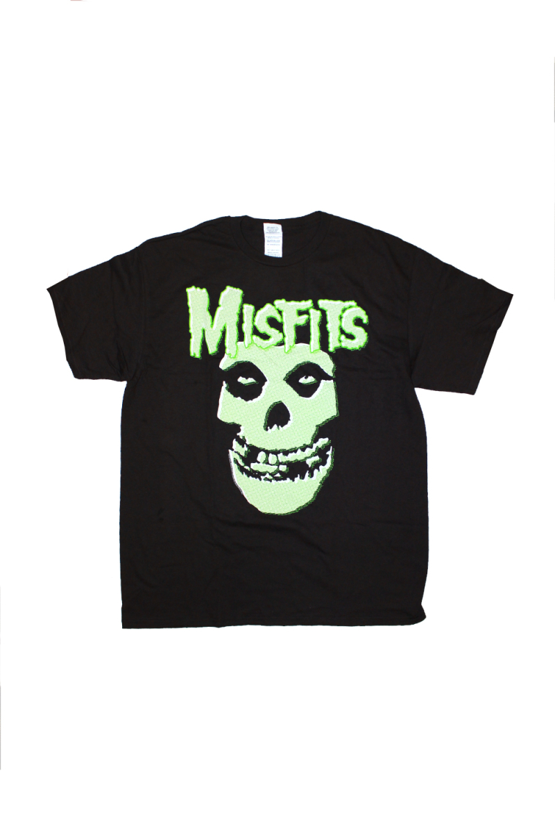 Glow Fiend Skull Black Tshirt by Misfits