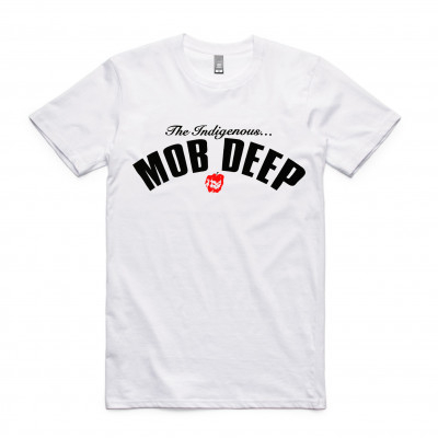 Bad Apples Music - Indigenous Mob Deep White T-Shirt by Bad Apples Music