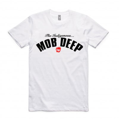 Bad Apples Music - Indigenous Mob Deep White T-Shirt by Bad Apples Music