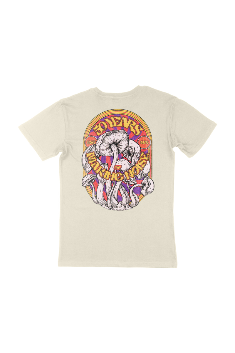 ‘70s Mushroom Ecru T-shirt  by Mushroom 50