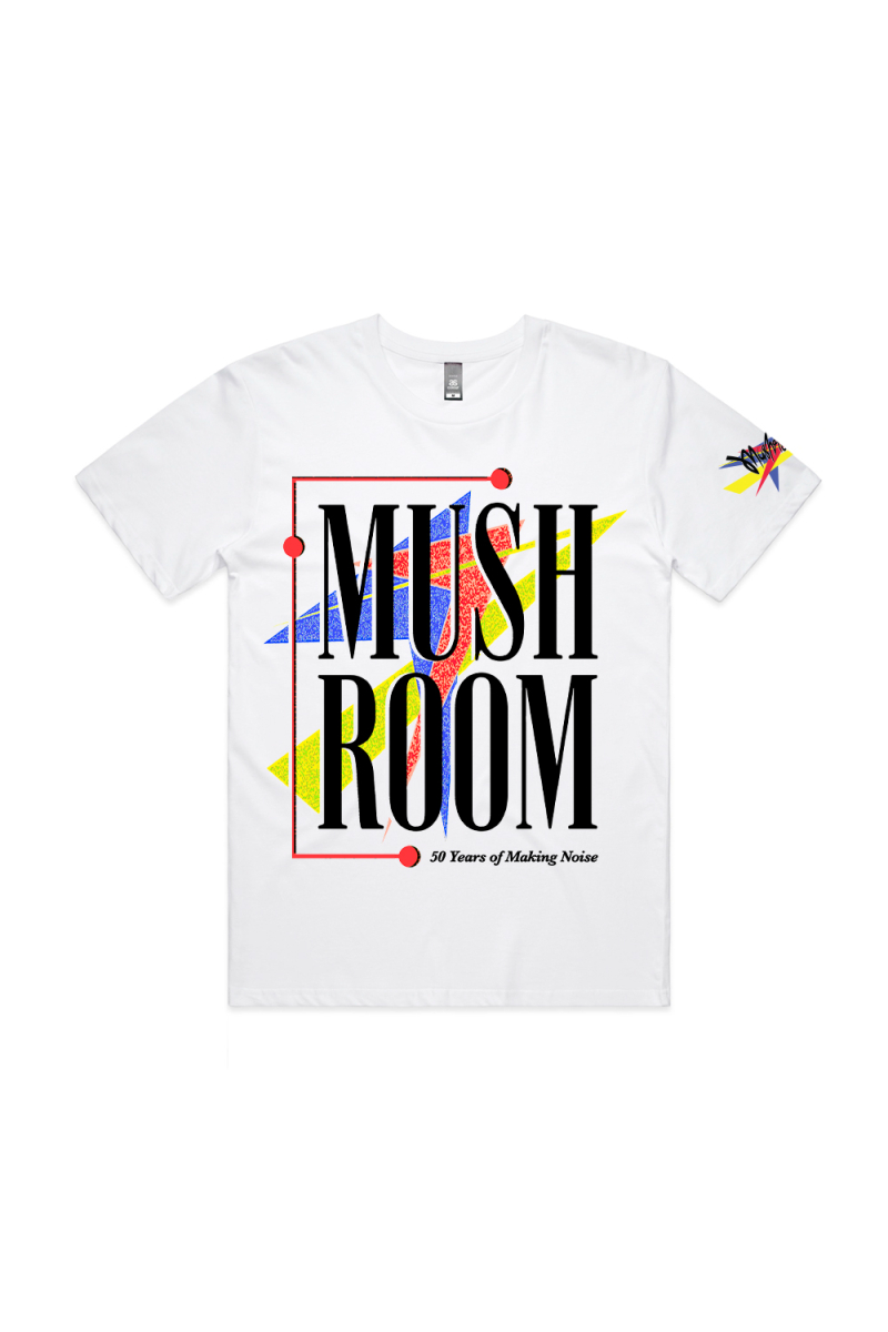 ‘80s Mushroom White T-shirt  by Mushroom 50