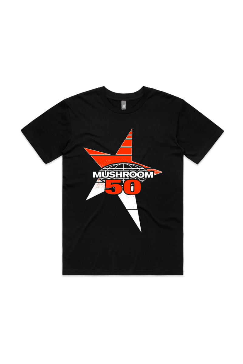 ‘90s Mushroom Black T-shirt by Mushroom 50
