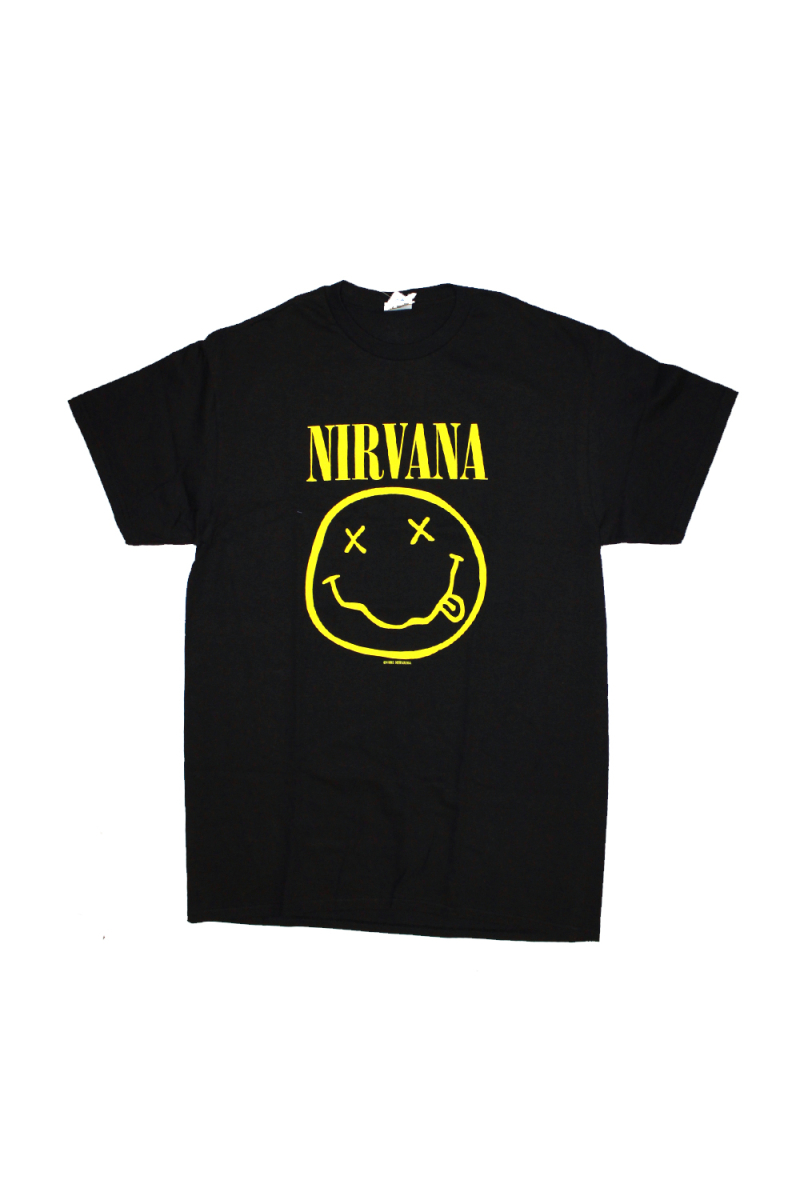 Smile Black Tshirt by Nirvana