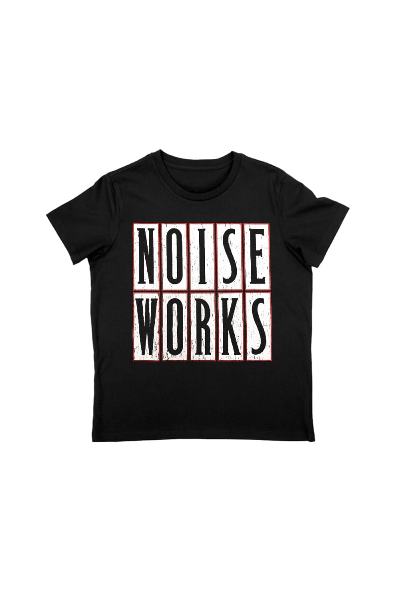 Classic Logo Ladies Black Tshirt by Noiseworks
