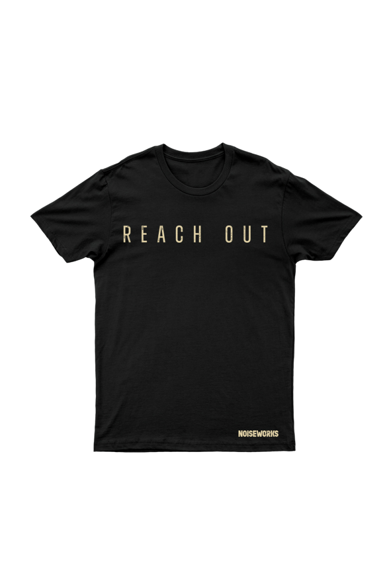 Reach Out Black Tshirt by Noiseworks