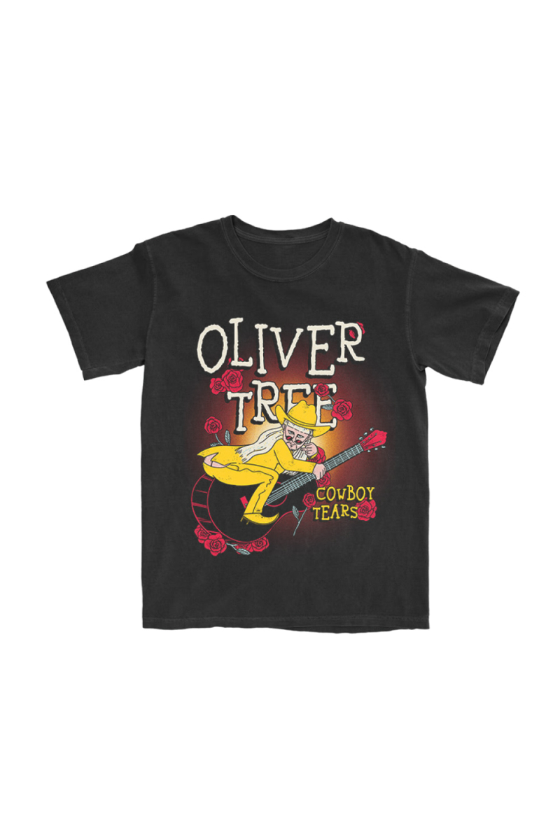 COWBOY TEARS BLACK TSHIRT by Oliver Tree