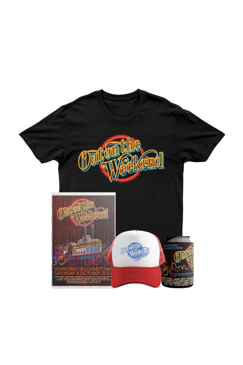 HONKY TONK BUNDLE (Tshirt/Cap/Stubby/Poster) by Out On The Weekend