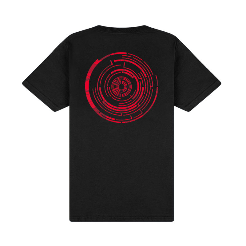 Red Maze Black Tshirt by Pendulum