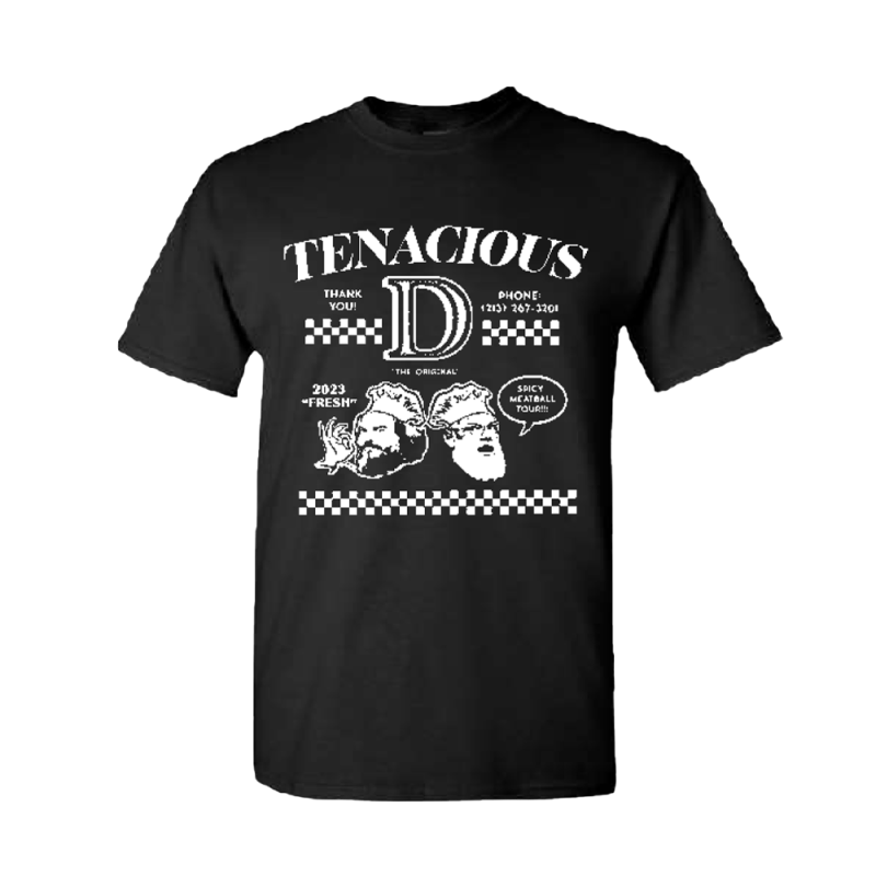 Pizza Tour Black Tshirt by Tenacious D