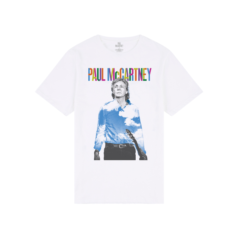 Photo Guitar Clouds White Tour Tshirt by Paul McCartney