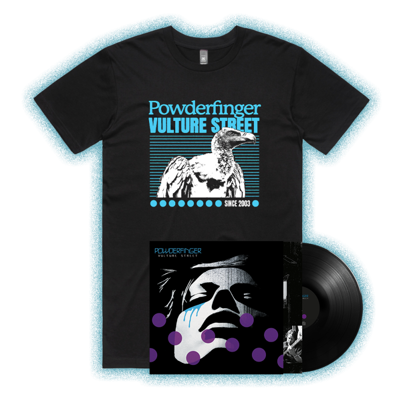 Vulture Street 20th Anniversary 1LP Vinyl + Black Vulture Tshirt by Powderfinger