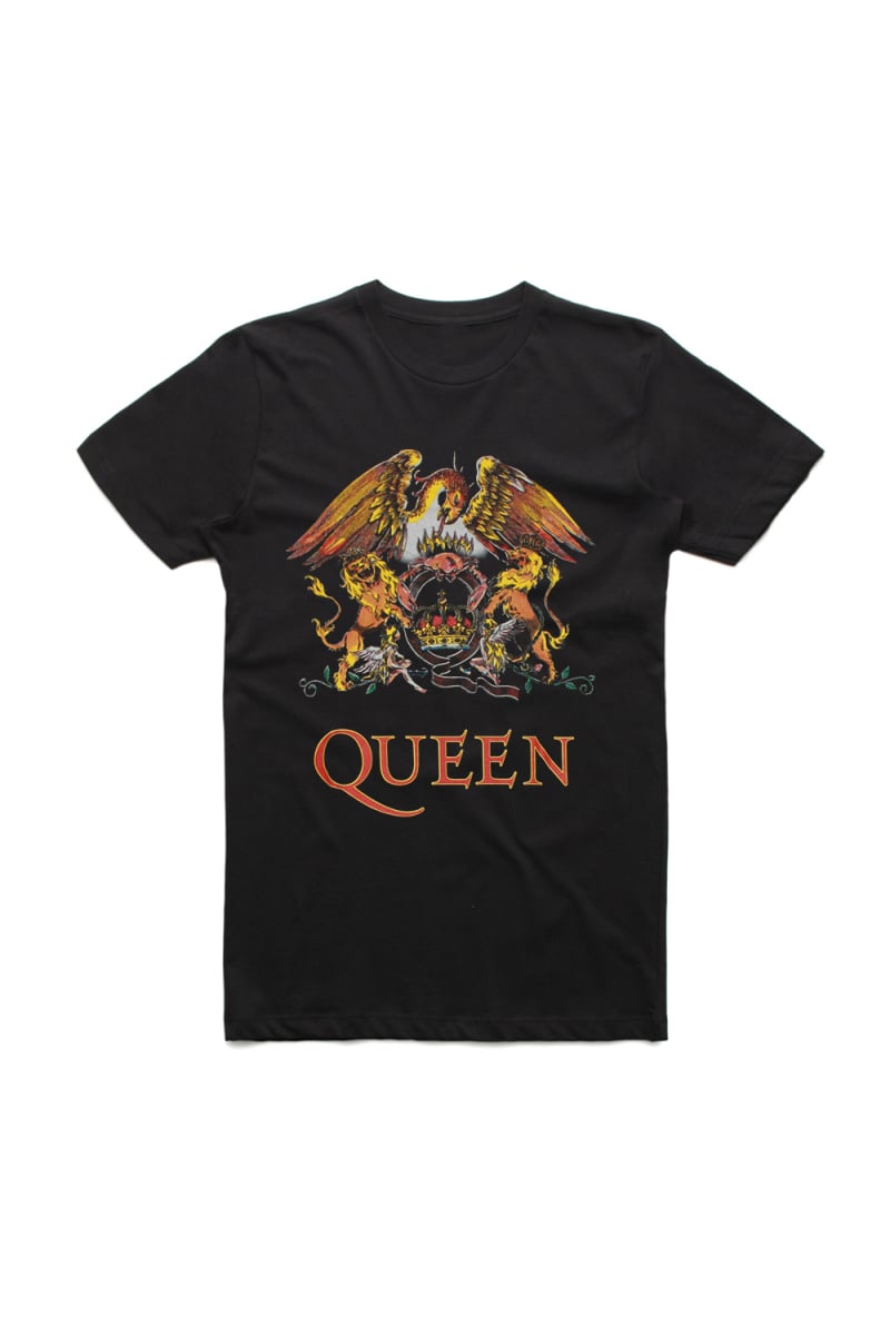 Crest Black Tshirt by Queen