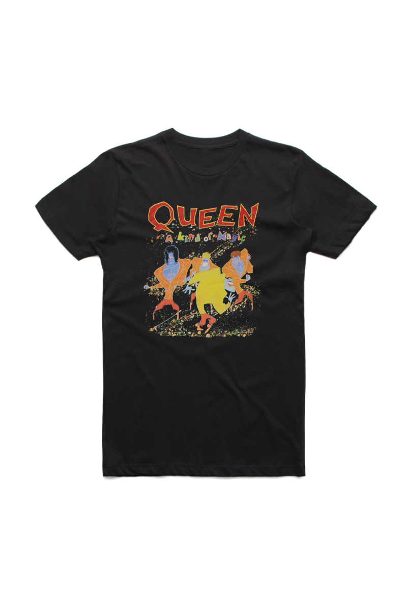 Kind Of Magic Black Tshirt by Queen